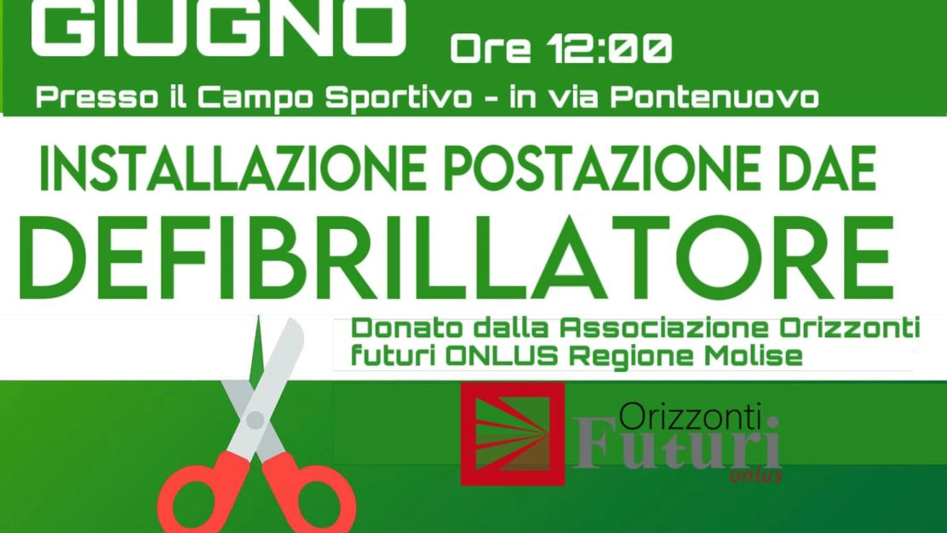 Una giornata per la vita: sport, giovani e prevenzione a Sesto Campano per l’installazione di un altro defibrillatore